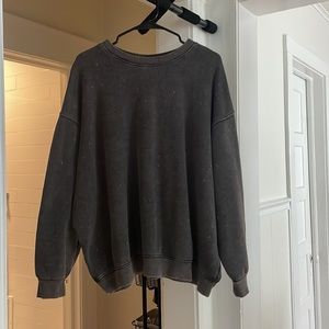 oversized acid wash sweatshirt